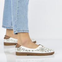 Leather shoes Filippo DP1224/20 WH white