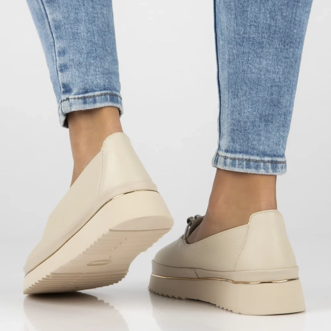 Leather shoes Filippo DP6999/25 BE beige