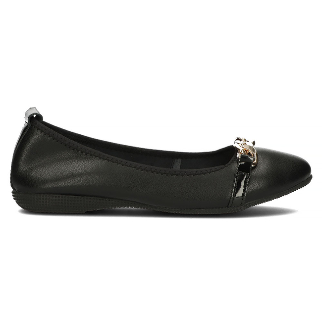 Leather ballerinas Filippo DP3709/22 BK black