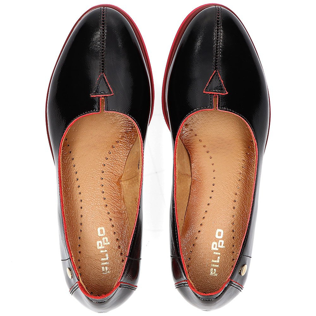 Leather shoes Filippo 05035 black