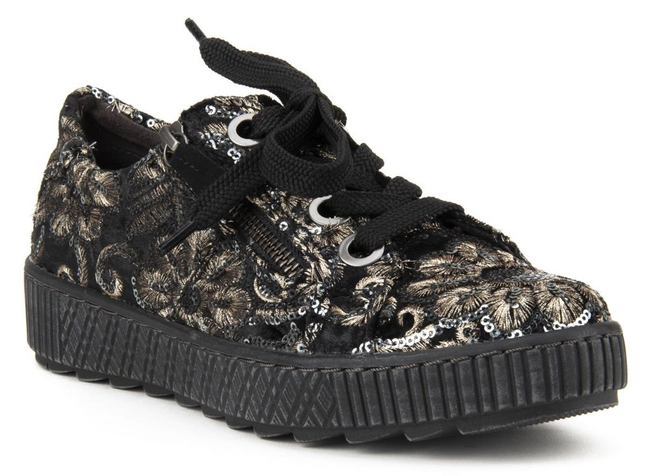 Shoes Jana 8-23705-23 079 Black Sequins