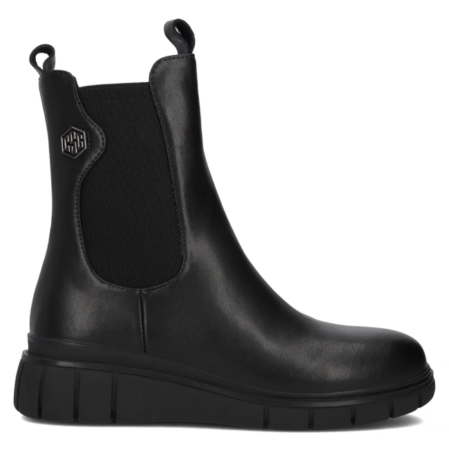 Leather ankle boots Filippo DBT6561/24 BK black