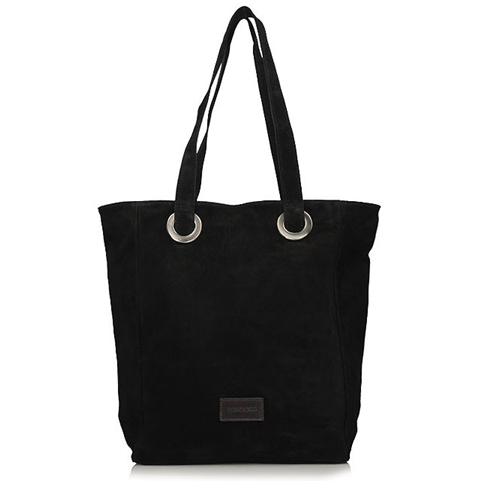 Handbag Toscanio Shopper Suede C117 black
