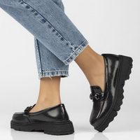 Leather shoes Filippo DP4196/22 BK black