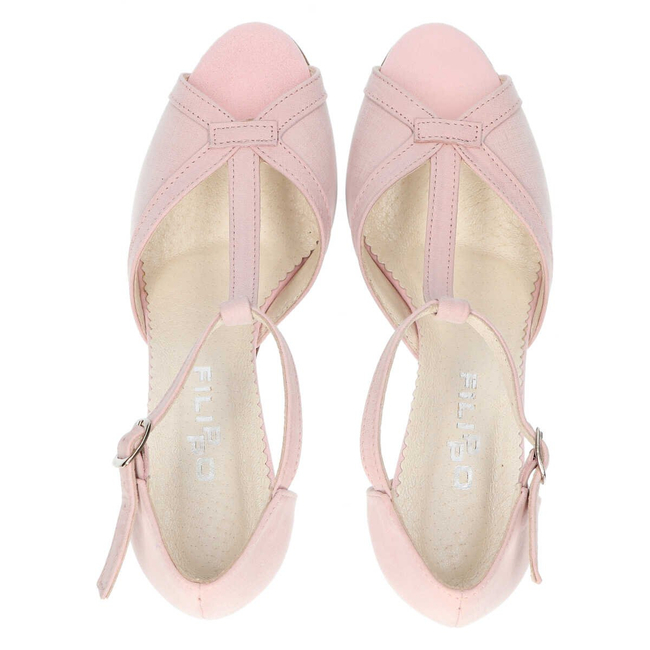 Sandals Filippo 322 Pink canvas