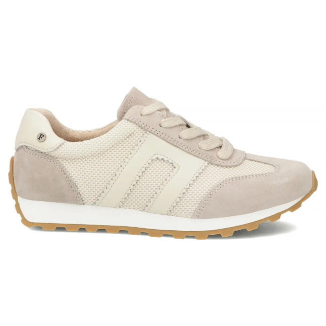 Skórzane sneakersy Filippo DP7564/26 BE beżowe