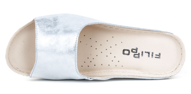 Filippo Slippers 1588 Platinum 02