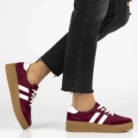 Leather sneakers Filippo DP6776/25 BG maroon