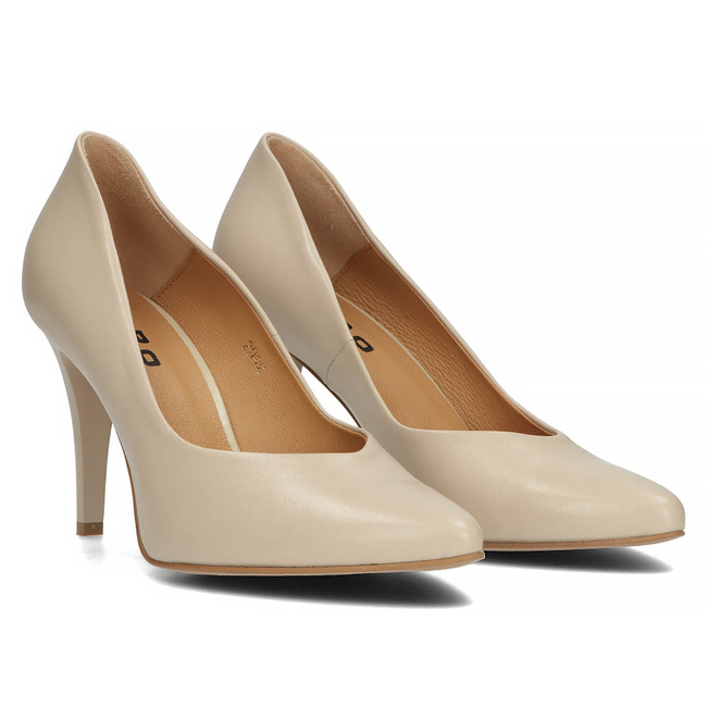 Leather pumps Filippo 2058 beige