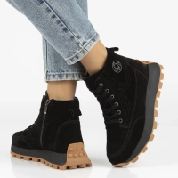 Leather ankle boots Filippo DBT7160/25 BK black