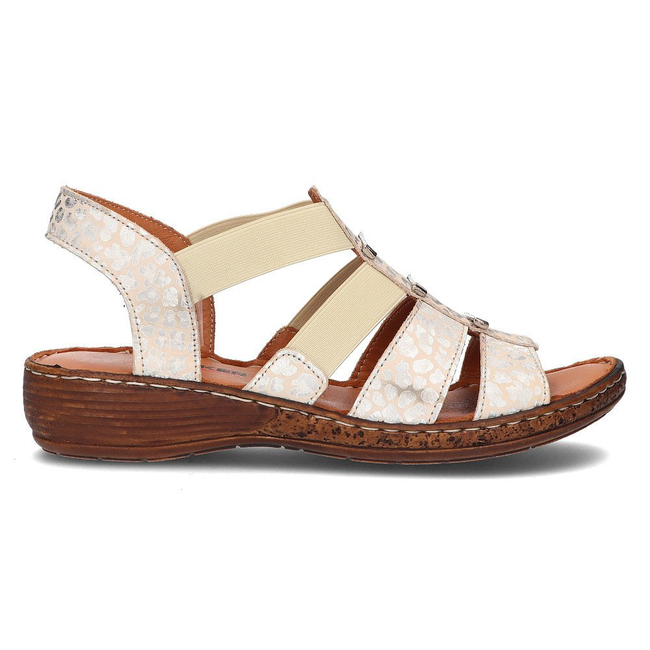 Leather sandals Artiker 46C2374 beige
