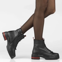 Leather ankle boots Filippo DBT8127/26 BK black