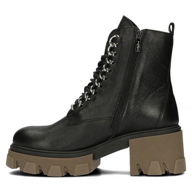 Skórzane botki typu workery Filippo 60376 czarne