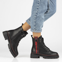 Leather boots Filippo DBT3966/22 BK black