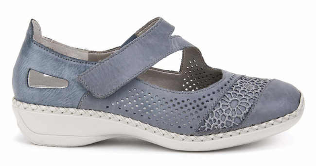 Półbuty Rieker 41373-12 BLUE