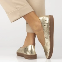 Leather ballerinas Filippo DP6831/25 GO gold