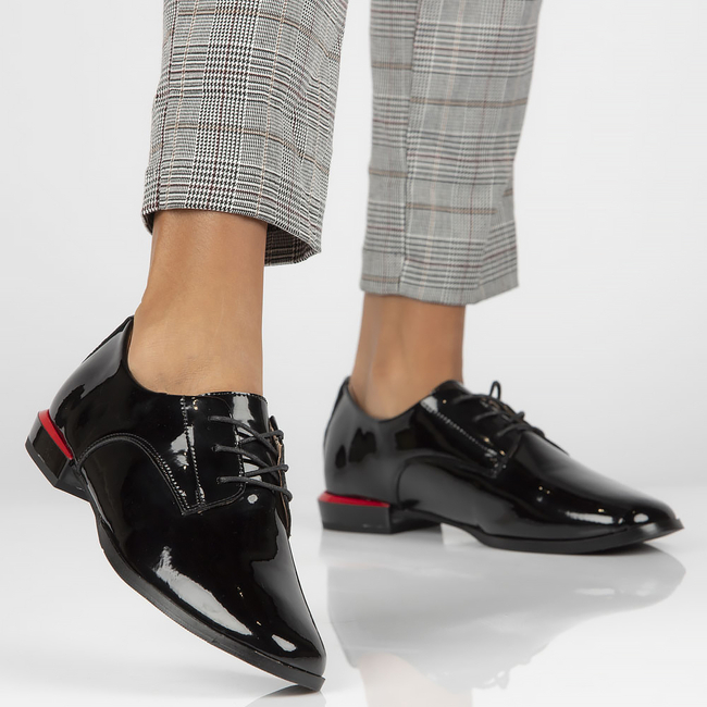 Leather shoes Filippo DP4188/22 BK black