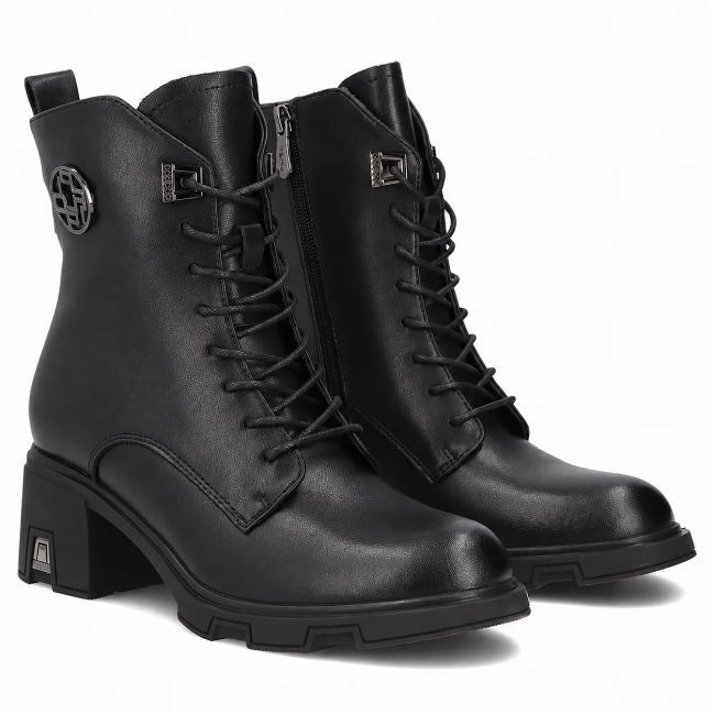 Leather ankle boots Filippo DBT8030/26 BK black