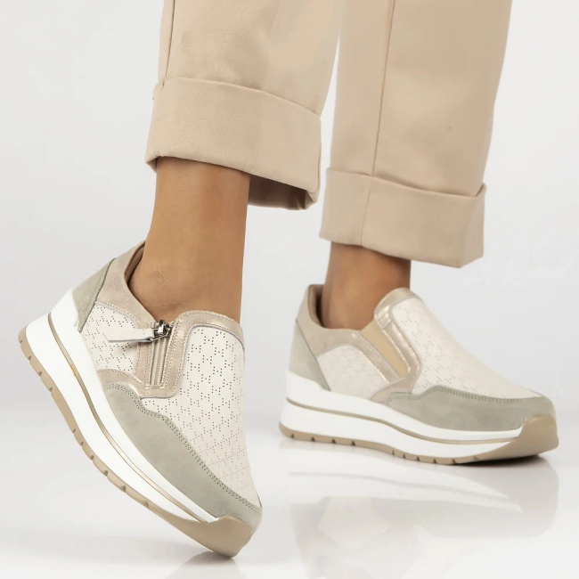 Leather shoes Filippo DP6777/25 BE GE beige