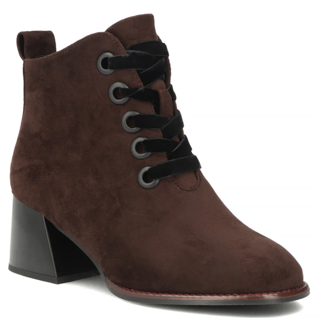 Botki na obcasie Filippo DBT8172/26 D BR brązowe