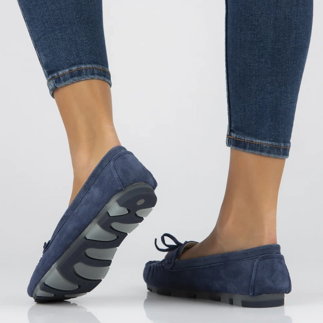 Leather loafers Filippo DP6136/24 NV navy