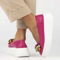 Leather shoes Filippo DP6836/25 FH pink