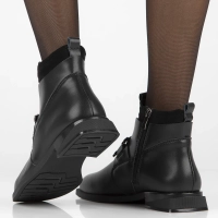 Leather ankle boots FilippoDBT4762/23 BK black