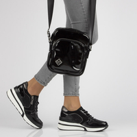 Skórzane sneakersy Filippo DP3166/21 BK czarne