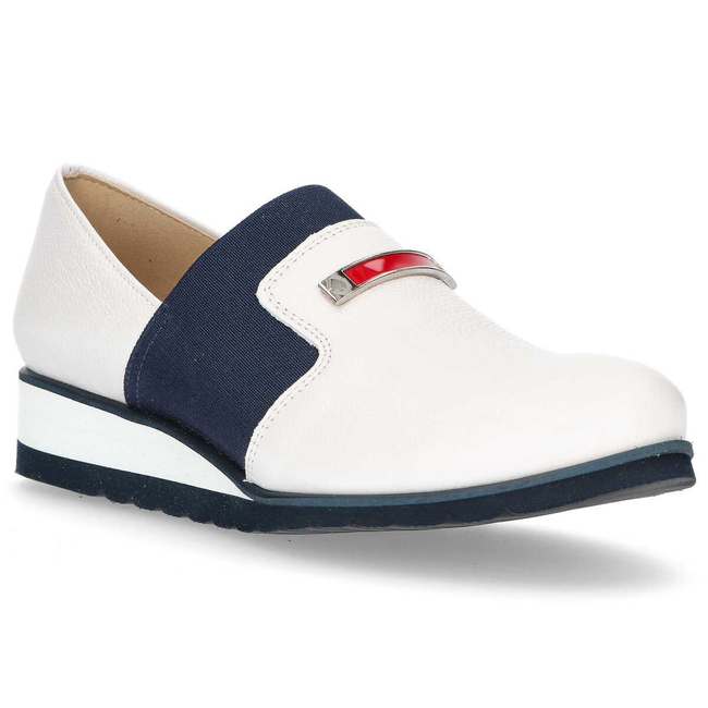 Półbuty Filippo 010 HF Biały