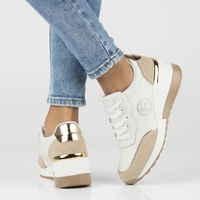 Skórzane Sneakersy Filippo DP4660/23 WH BE białe