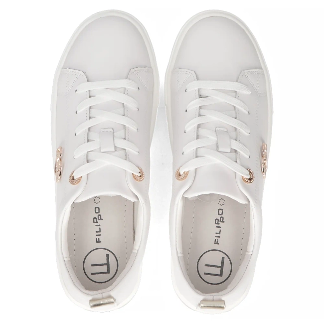 Leather shoes Filippo DP3533/25 WH H white