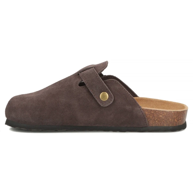Skórzane klapki Filippo DK7918/26 D BR brązowe