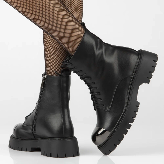 Leather boots Filippo DBT6405/24 BK black