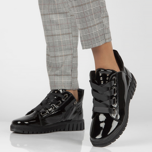 Leather ankle boots Filippo DBT3197/22 BK black