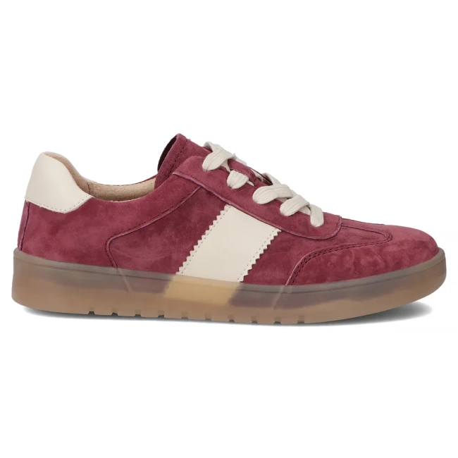 Skórzane sneakersy Filippo DP6770/25 BG bordowe