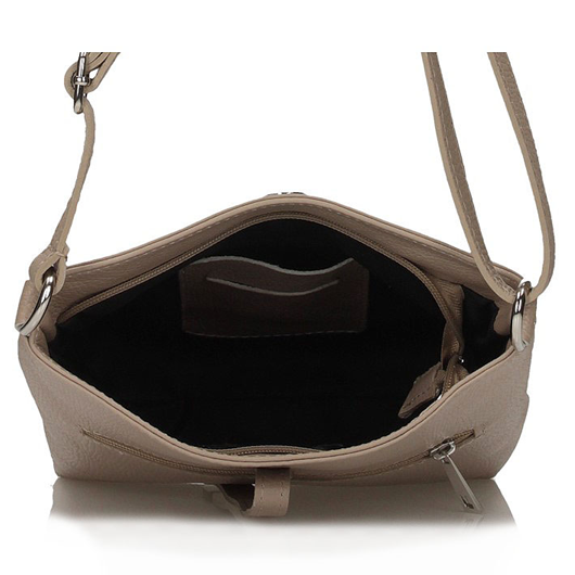 Handbag Toscanio Leather Messenger Bag A88 beige