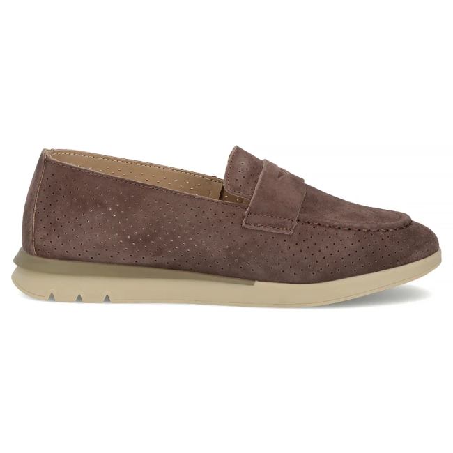 Skórzane mokasyny Filippo DP7663/26 D BR brązowe