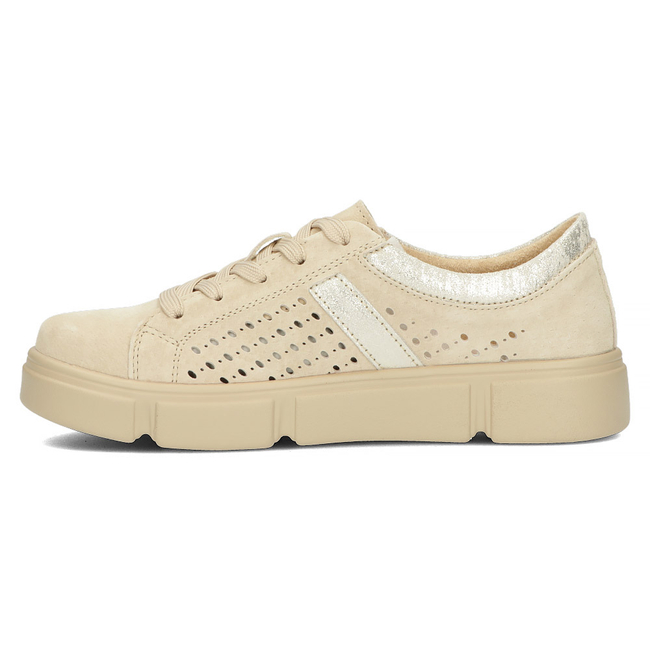 Skórzane półbuty na platformie Filippo DP4531/23 BE BE beżowe