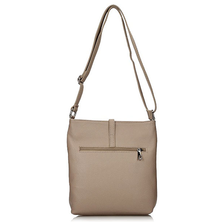Handbag Toscanio Leather Messenger Bag A88 beige