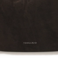 Skórzana torebka Toscanio G107 ciemnobrązowa