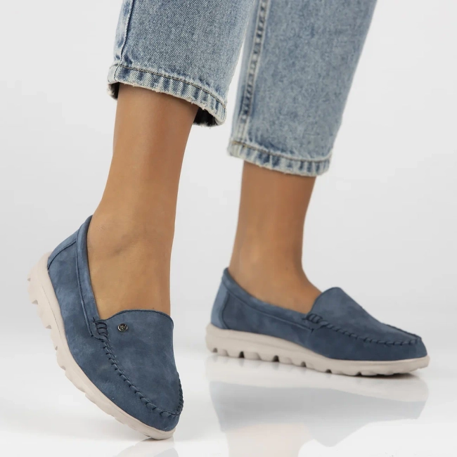 Leather loafers Filippo DP6751/25 BL blue