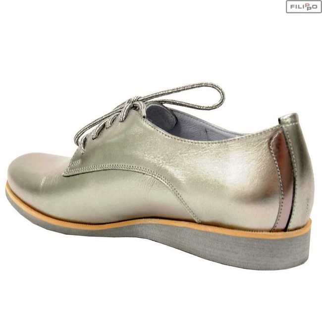 Półbuty KARINO 1646/040-p ciemny srebrny 8022617