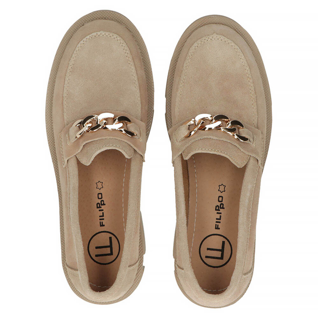Leather shoes Filippo DP3221/23 BE beige