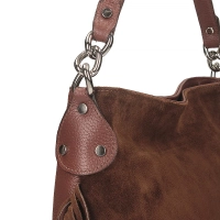 Leather handbag Toscanio G98 brown