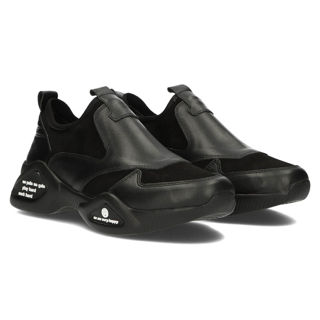 Leather shoes Filippo DP3911/22 BK black