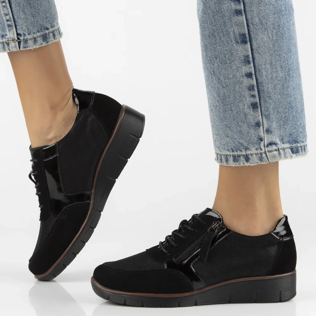 Leather shoes Filippo DP4912/25 BK black