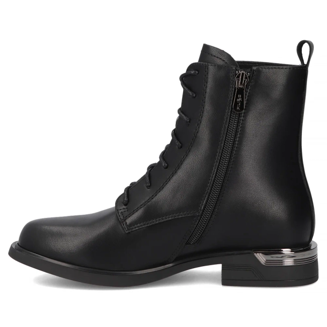 Leather ankle boots Filippo DBT7193/25 BK black