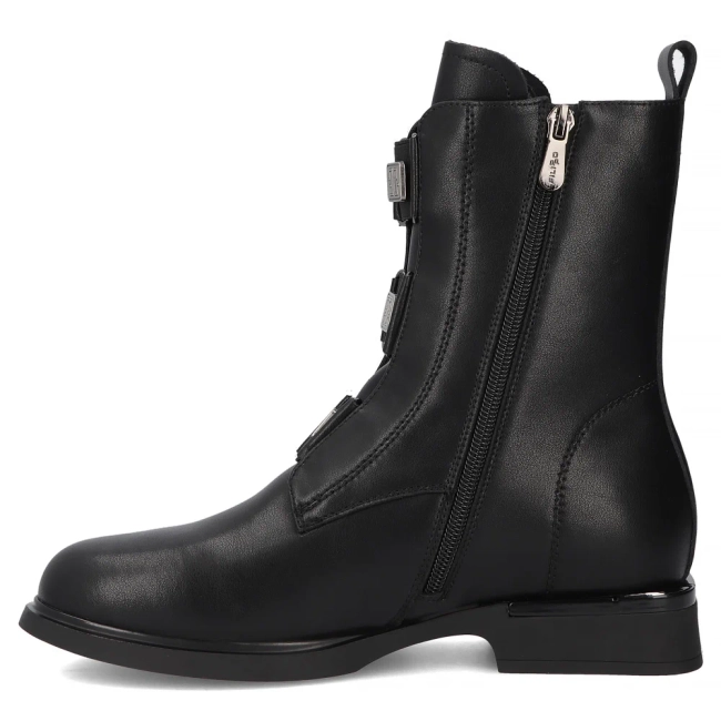 Leather ankle boots Filippo DBT7237/25 BK black