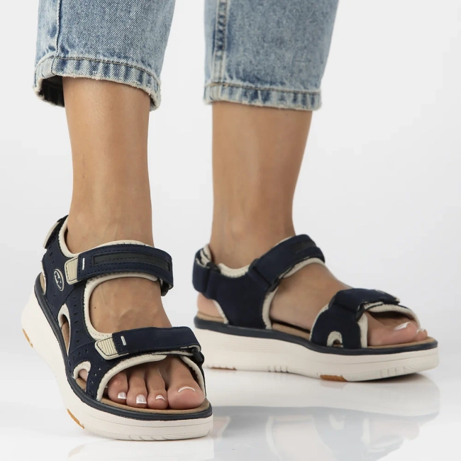 Leather sandals Filippo DS7034/25 NV navy