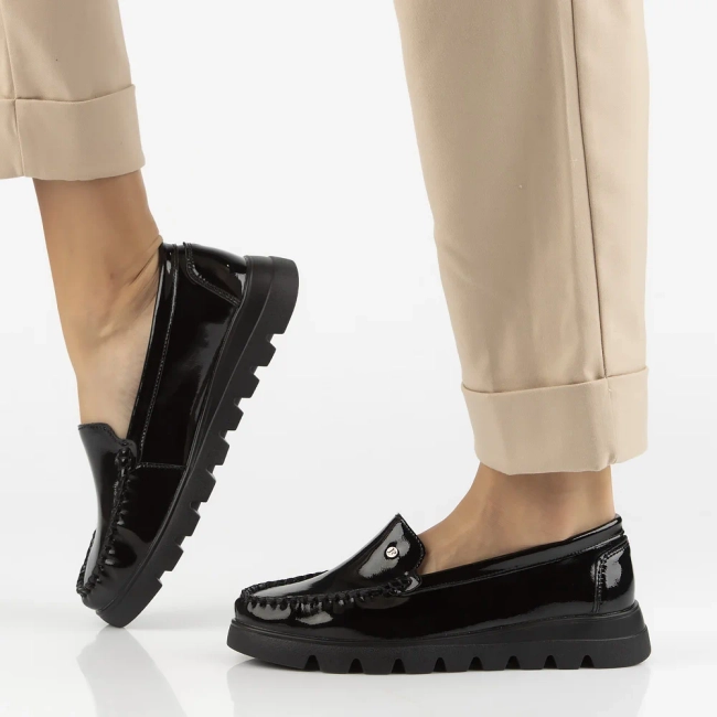 Leather loafers Filippo DP7413/25 BK L black